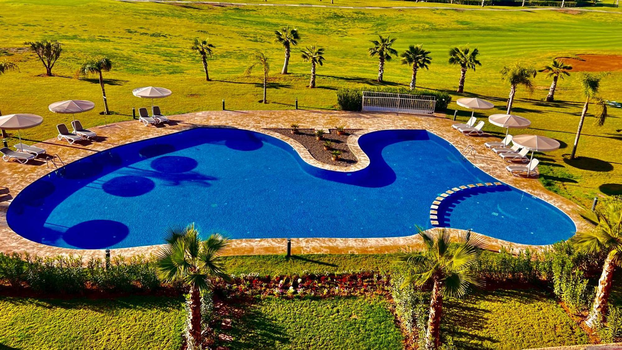 Appartement De Luxe Avec Jardin Vue Sur La Piscine Golf Securise 24H Sur 24 A 5 Minutes De L Aeroport Marrakesch Exterior foto
