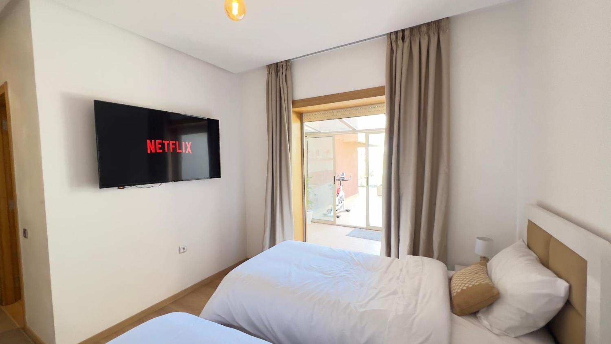 Appartement De Luxe Avec Jardin Vue Sur La Piscine Golf Securise 24H Sur 24 A 5 Minutes De L Aeroport Marrakesch Exterior foto