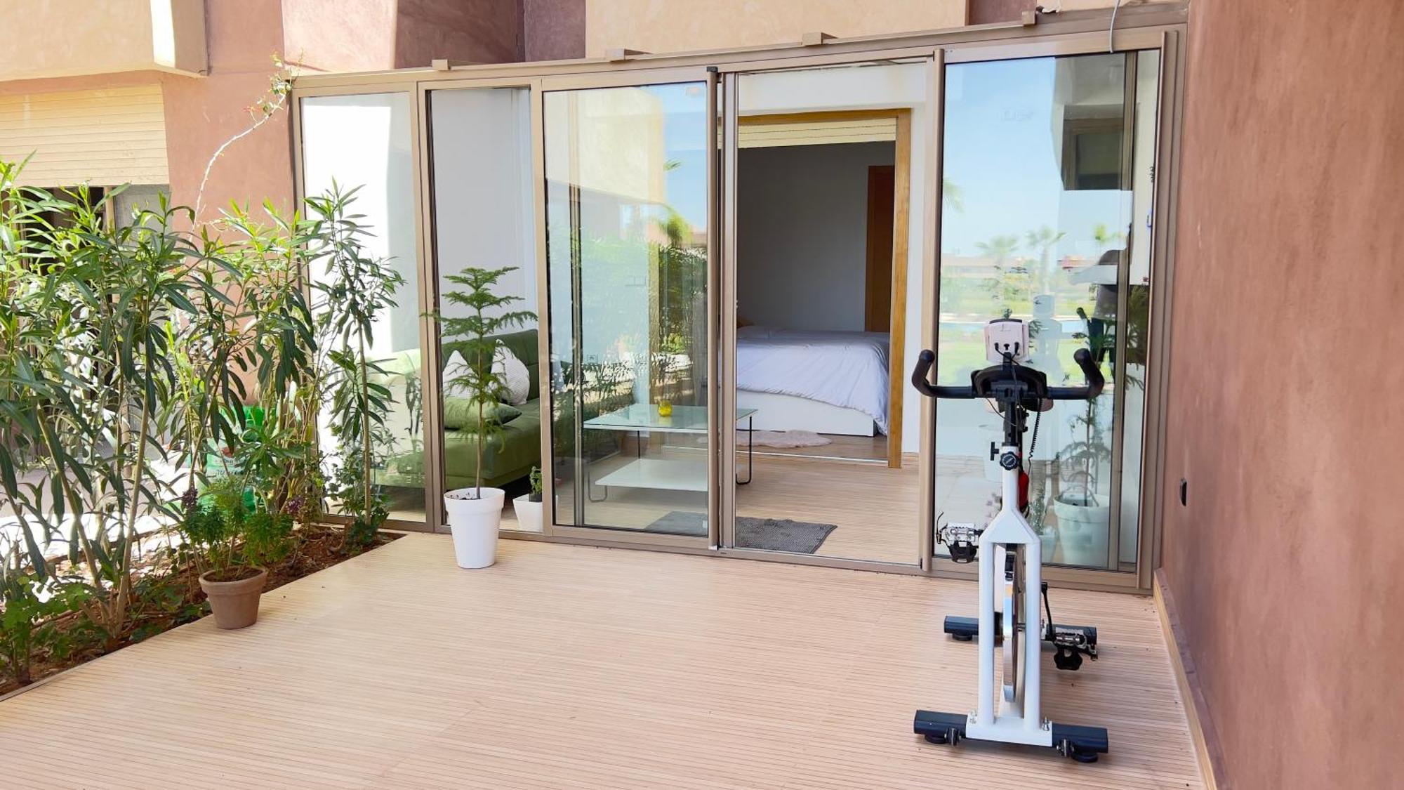 Appartement De Luxe Avec Jardin Vue Sur La Piscine Golf Securise 24H Sur 24 A 5 Minutes De L Aeroport Marrakesch Exterior foto