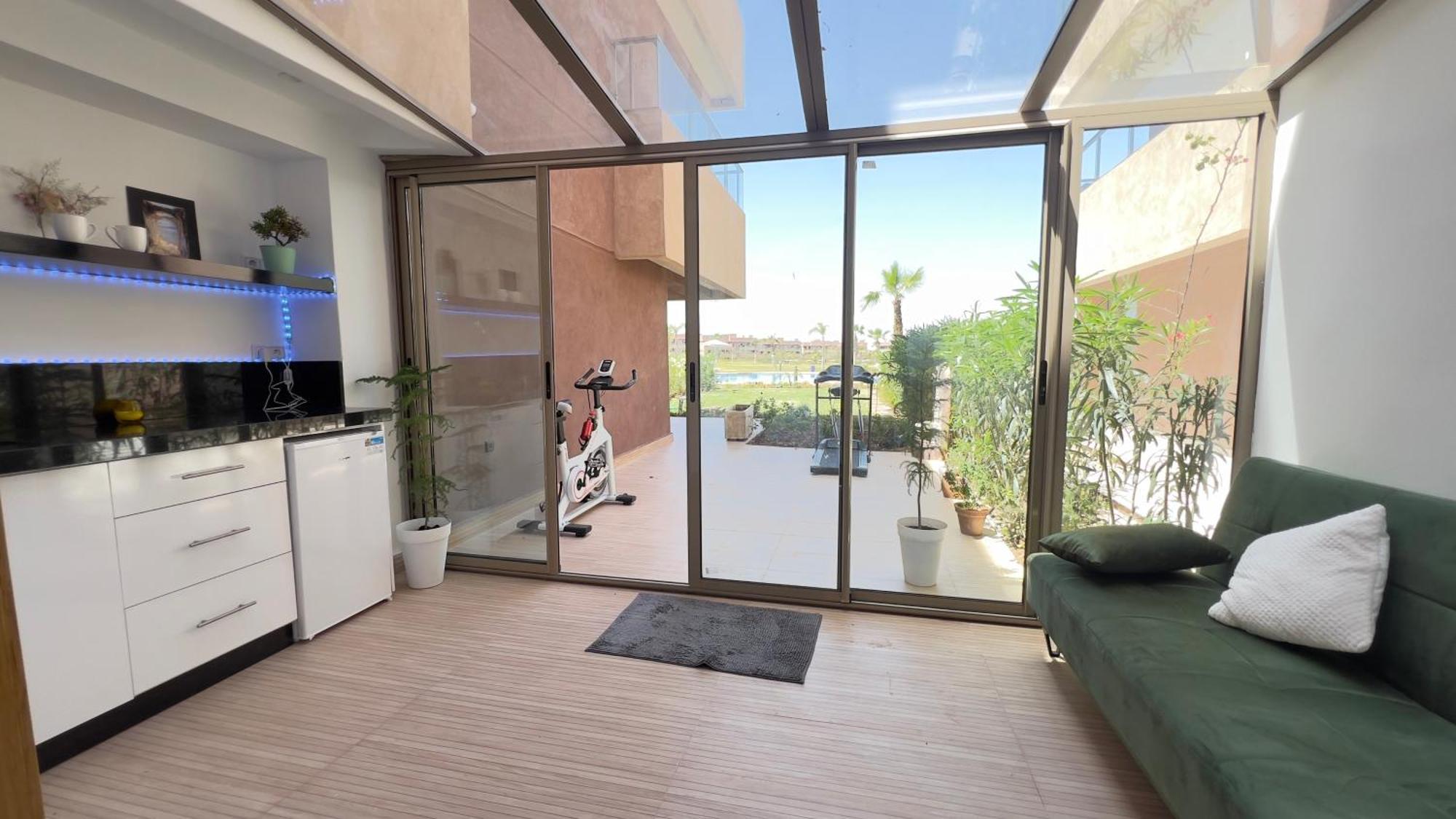 Appartement De Luxe Avec Jardin Vue Sur La Piscine Golf Securise 24H Sur 24 A 5 Minutes De L Aeroport Marrakesch Exterior foto
