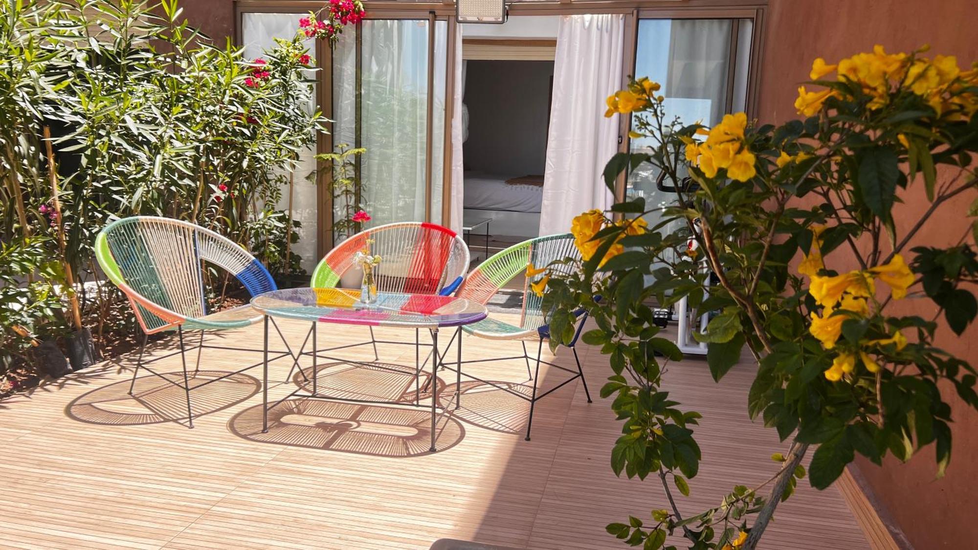 Appartement De Luxe Avec Jardin Vue Sur La Piscine Golf Securise 24H Sur 24 A 5 Minutes De L Aeroport Marrakesch Exterior foto