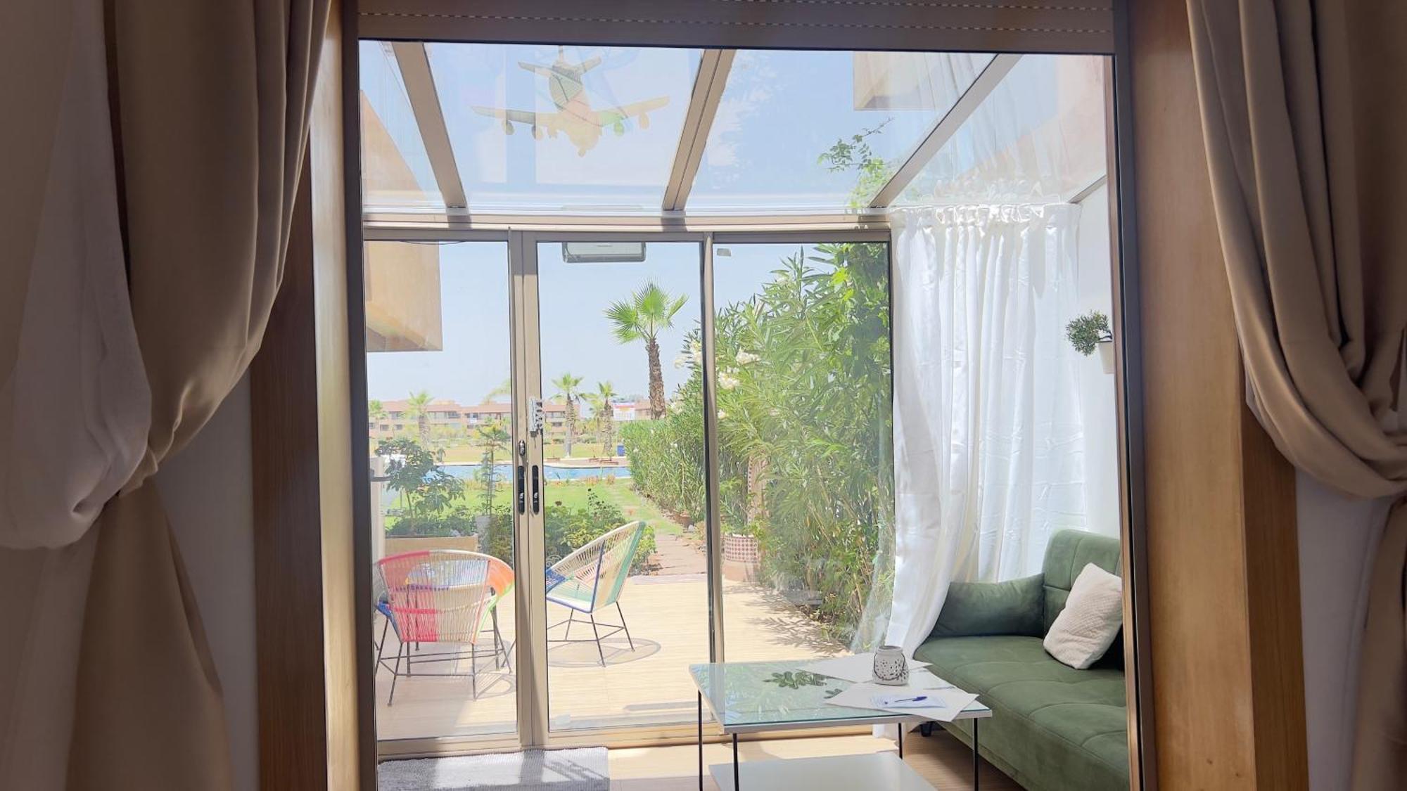 Appartement De Luxe Avec Jardin Vue Sur La Piscine Golf Securise 24H Sur 24 A 5 Minutes De L Aeroport Marrakesch Exterior foto